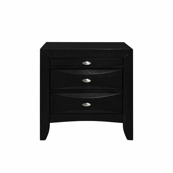 Global Furniture Usa LINDA-BL-FB M Linda Full Bed, Black LINDA-BL-FB (M)